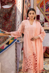 SF-229 | 4PC Unstitched Suit Chikenkari Lawn Shafaq By Johra