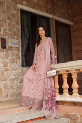 3-PC Unstitched Schiffli Embroidered Lawn Noor By Saadia Asad | D1 - B - Sorina