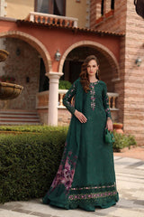 3-PC Unstitched Schiffli Embroidered Lawn Noor By Saadia Asad | D1 - A - Sorina