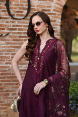 3-PC Unstitched Embroidered Lawn Schiffli Laserkari By Saadia Asad | D10
