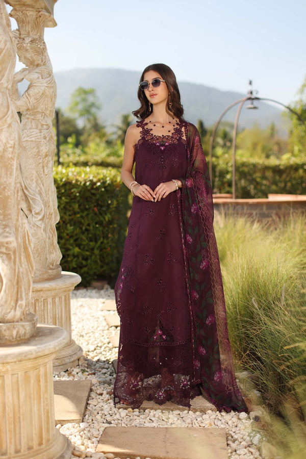 3-PC Unstitched Schiffli Embroidered Lawn Noor By Saadia Asad | D8 - B - Selene
