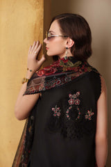 3-PC Unstitched Embroidered Lawn Schiffli Laserkari By Saadia Asad | D5