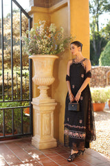 3-PC Unstitched Schiffli Embroidered Lawn Noor By Saadia Asad | D5 - B - Lunaria