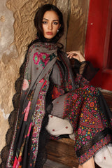 3-PC Unstitched Embroidered Linen Collection By Charizma