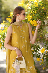 3-PC Unstitched Embroidered Lawn Noor By Saadia Asad | D1 -B