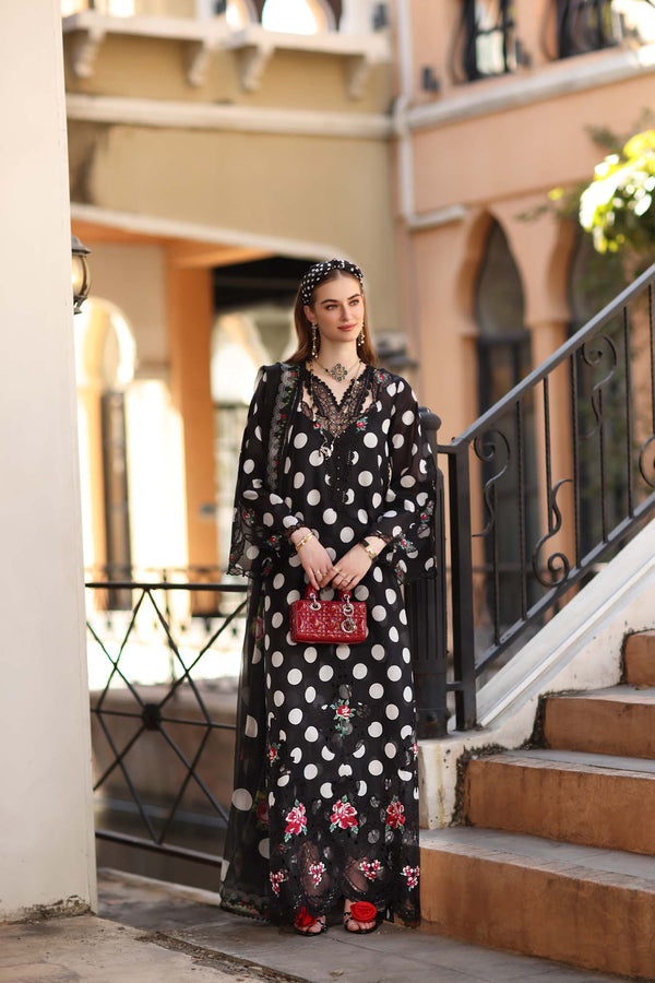 3-PC Unstitched Embroidered Lawn Noor By Saadia Asad | D4 - A