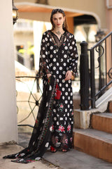 3-PC Unstitched Embroidered Lawn Noor By Saadia Asad | D4 - A