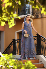 3-PC Unstitched Embroidered Lawn Noor By Saadia Asad | D3 - B