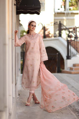 3-PC Unstitched Embroidered Lawn Noor By Saadia Asad | D8 - B