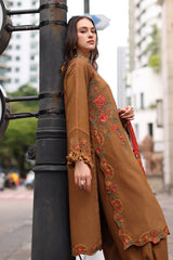 3-PC Unstitched Peach Leather Collection By CHARIZMA