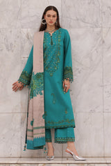 3-PC Unstitched Peach Leather Collection By Charizma