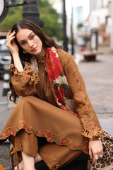 3-PC Unstitched Peach Leather Collection By CHARIZMA
