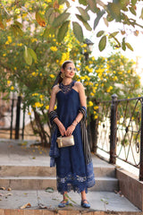 3-PC Unstitched Embroidered Lawn Noor By Saadia Asad | D7 - B