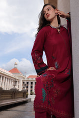 3-PC Unstitched Peach Leather Collection By Charizma
