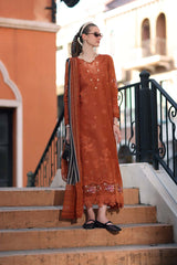 3-PC Unstitched Embroidered Lawn Noor By Saadia Asad | D7 - A