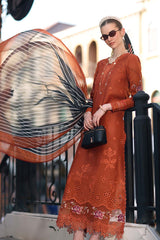 3-PC Unstitched Embroidered Lawn Noor By Saadia Asad | D7 - A