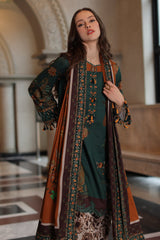 3-PC Unstitched Embroidered Linen Collection By Charizma
