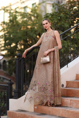 3-PC Unstitched Embroidered Lawn Noor By Saadia Asad | D5 - B