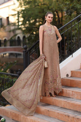 3-PC Unstitched Embroidered Lawn Noor By Saadia Asad | D5 - B