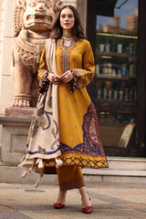 3-PC Unstitched Peach Leather Collection By CHARIZMA