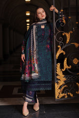 3-PC Unstitched Embroidered Linen Collection By Charizma