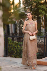 3-PC Unstitched Embroidered Lawn Noor By Saadia Asad | D5 - B