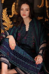 3-PC Unstitched Embroidered Linen Collection By Charizma