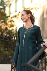 3-PC Unstitched Embroidered Lawn Noor By Saadia Asad | D5 - A