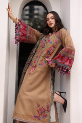 3-PC Unstitched Peach Leather Collection By CHARIZMA