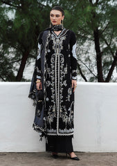 3-PC Unstitched Linen Embroidered Qline By Qalamkar | ZYRA