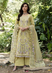 3-PC Unstitched Embroidered Luxury Lawn By Elaf | ELQ-7A