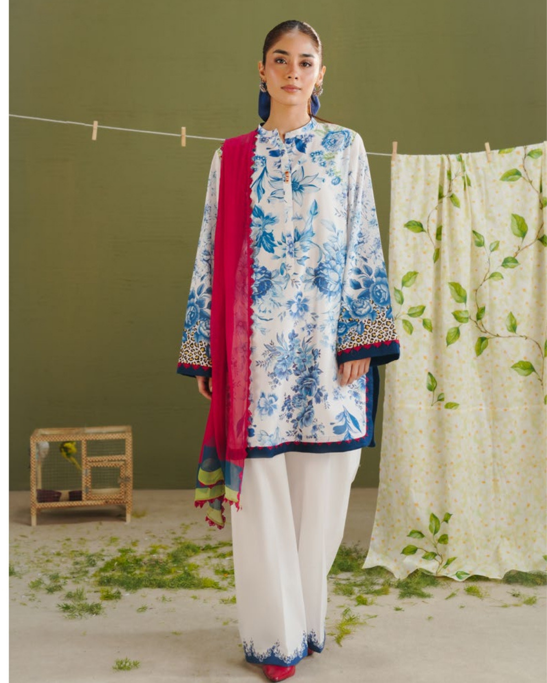 3-PC Unstitched Digital Prints Coco By Zara Shahjahan | Aero-6A