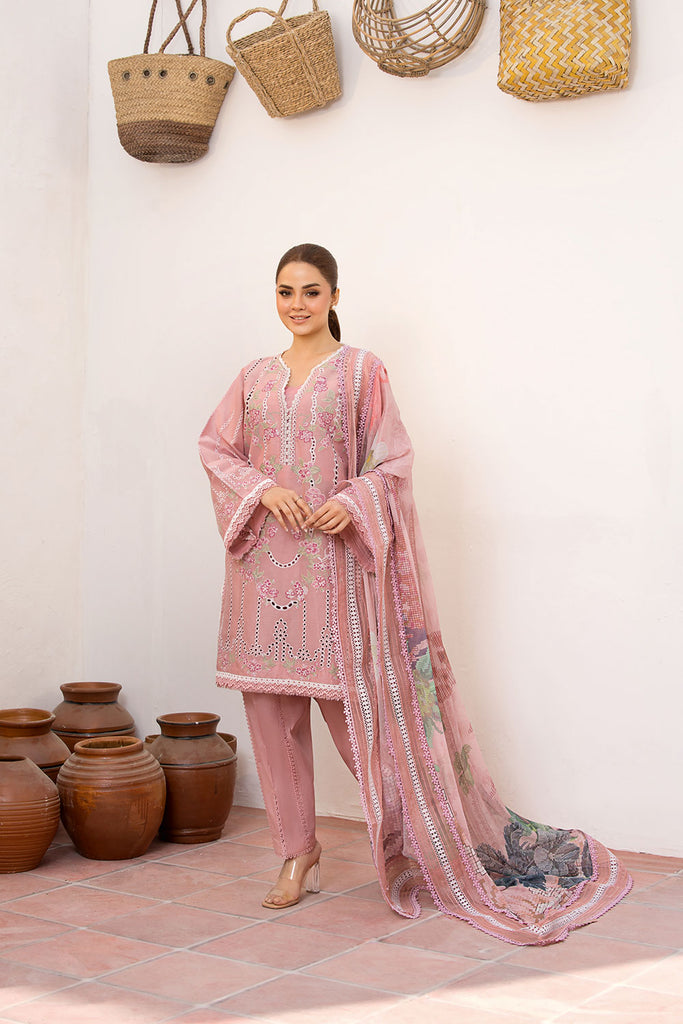 Unstitched 3-PC Embroidered Lawn Vital Collection By Sobia Nazir - VT25-2A