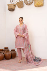 Unstitched 3-PC Embroidered Lawn Vital Collection By Sobia Nazir - VT25-2A