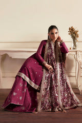 3Pc Sharara Suit – Sequins Embroidered Chiffon Unstitched ARASH By Zarif