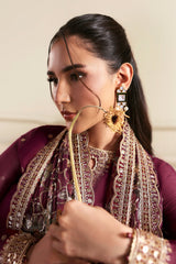 3Pc Sharara Suit – Sequins Embroidered Chiffon Unstitched ARASH By Zarif