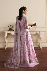 3Pc Suit – Sequins Embroidered & Printed Chiffon Unstitched HINNA By Zarif