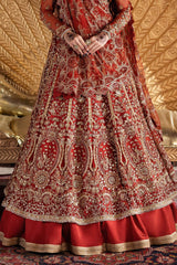 3-PC Organza Embroidered Hand Embolished By Akbar Aslam | Marjaan