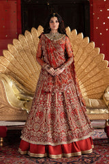 3-PC Organza Embroidered Hand Embolished By Akbar Aslam | Marjaan