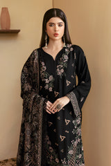 R-1205 | 3Pc Unstitched Suit Embroidered Karandi Collection Reet By Ramsha