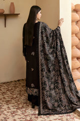 R-1205 | 3Pc Unstitched Suit Embroidered Karandi Collection Reet By Ramsha