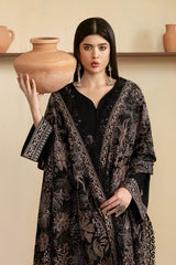 R-1205 | 3Pc Unstitched Suit Embroidered Karandi Collection Reet By Ramsha