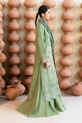 R-1209 | 3Pc Unstitched Suit Embroidered Karandi Collection Reet By Ramsha
