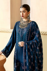 R-1210 | 3Pc Unstitched Suit Embroidered Karandi Collection Reet By Ramsha