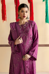 R-1207 | 3Pc Unstitched Suit Embroidered Karandi Collection Reet By Ramsha
