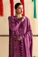 R-1207 | 3Pc Unstitched Suit Embroidered Karandi Collection Reet By Ramsha