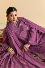 R-1207 | 3Pc Unstitched Suit Embroidered Karandi Collection Reet By Ramsha