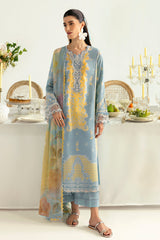 PQ-06 Elva | 3Pc Unstitched Lawn Suit Digital Printed Q Prints By Qalamakar