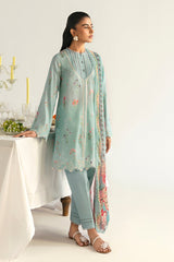 PQ-08 Rena | 3Pc Unstitched Lawn Suit Digital Printed Q Prints By Qalamakar