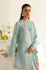 PQ-08 Rena | 3Pc Unstitched Lawn Suit Digital Printed Q Prints By Qalamakar